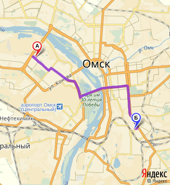 Маршрут по Омску