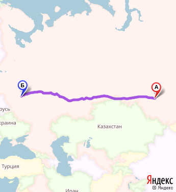 Маршрут из Новосибирска в 73 км ш.москва-Нижний Новгород