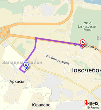 Маршрут по Новочебоксарску