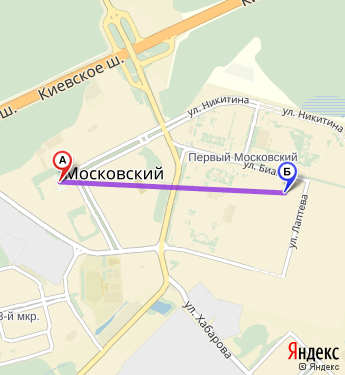 Маршрут по Московскому