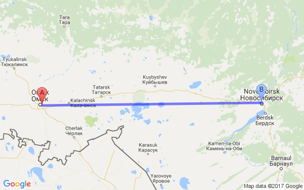 Татарск сколько км